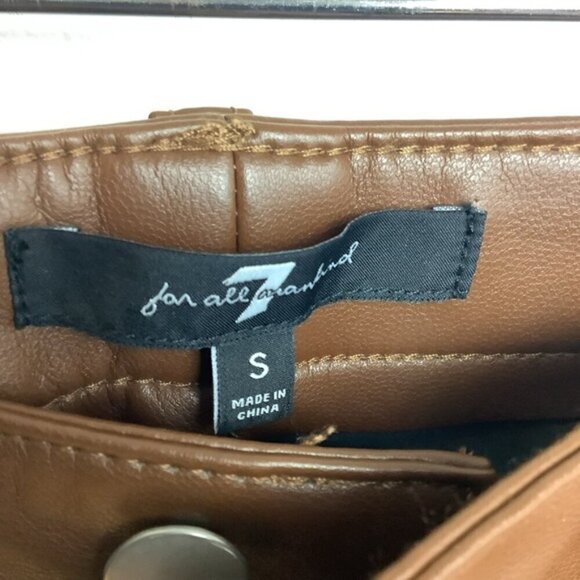 7 FOR ALL MANKIND FAUX LEATHER PANTS S - Picture 10 of 11